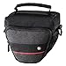 Produktbild Hama Kameratasche Valletta für Digitalkamera (Fototasche für Fotokamera mit Objektiv, mit Gürtelschlaufe und Zusatzfächern, Colt Kameratasche zum Umhängen, 13 x 8 x 11 cm) schwarz
