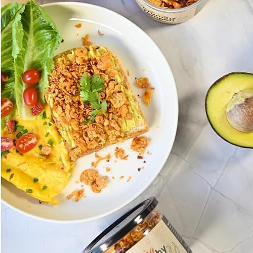 ลำลำ Spicy Crunchy Tempeh, Plant-Based Savory Topping, Crispy Fried Tempeh Bits with Chili and Spices, Vegan Flavor Enhancer 170g - Thumbnail 6