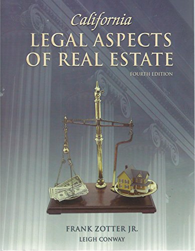 California Legal Aspects of Real Estate, Fourth Edition (2015)