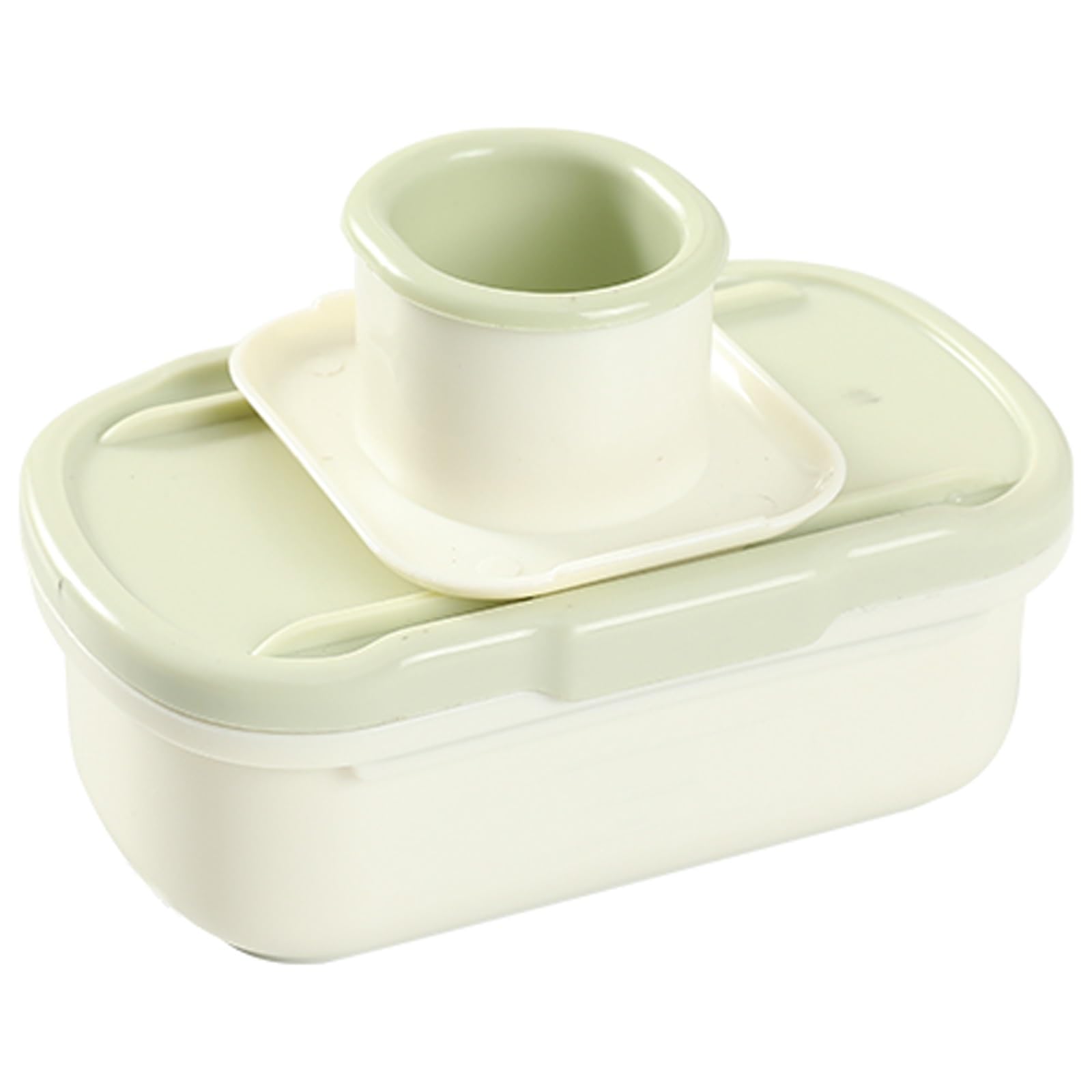 Multifunctional Manual Grater, Garlic Grinder with Vegetable Slicer, Suitable for Kitchen Ginger and Garlic Grinding(Green)