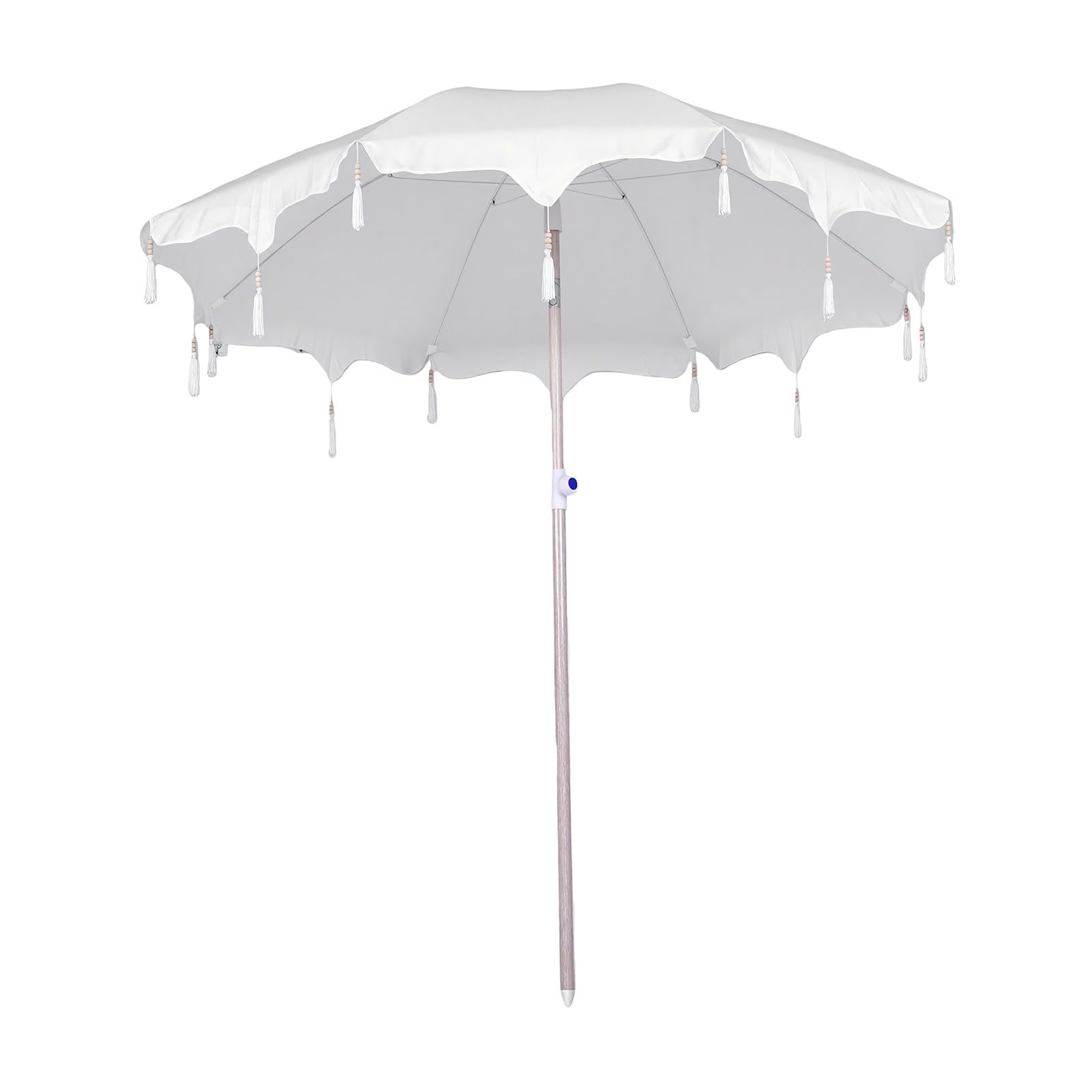XUMIUZIY Parasol Plażowy z Frędzlami, UPF 50+ Cień