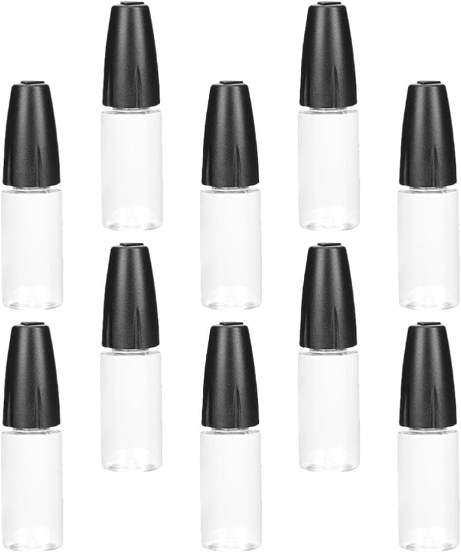 Garneck Pet Needle Bottle Dispenser with Tight Sealing and Convenient Dispensing 10ml 10pcs Fine Tip Squeeze Bottles for Precise Liquid Application in Lab or Craft Use