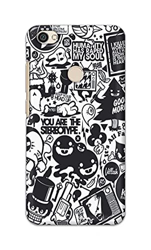 Image of Printed Hard Back Cover Case for Mi Redmi Y1 Back Cover (Mixed Cartoon) -1302