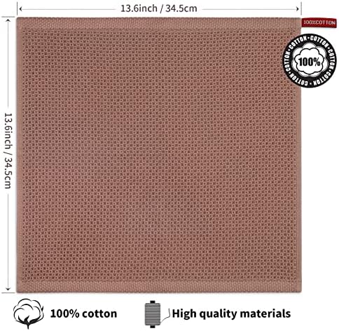 Amazon Brand - Umi Tea Towels Kitchen Super Absorbent Thick Professional Grade Essential Dish Cloths Restaurant, 4 Pack