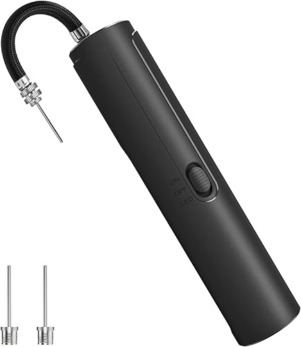 Pumteck Electric Air Ball Pump Portable Fast Inflation Pump with LED Light for All Sports Balls Basketball Soccer Football Volleyball Exercise