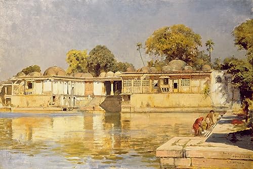 Toile Lac à Sarkeh Edwin Lord Weeks 60x90cm pour habiller un grand mur vide