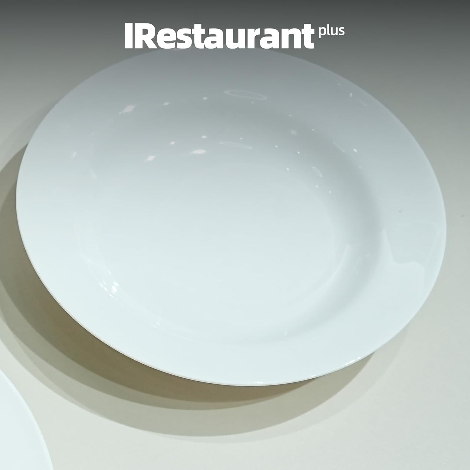 Wide Rim Bone China Commercial Grade Restaurant Elegance White Soup Plate 9"/Pasta Bowl 12oz, Case of 6