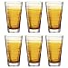 Produktbild Leonardo Vario Struttura Trink-Gläser 6er Set, spülmaschinenfeste Longdrink-Gläser, bunte Trink-Becher aus Glas, orange, 280 ml, 026835