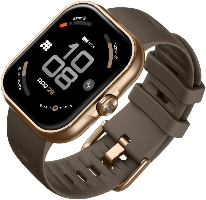 Cubitt Viva Lite Smartwatch, 1.85” AMOLED, Built-in GPS, Bluetooth Calls, VITA AI Assistant, Route Navigation, Compass, 100+ Sports Modes, 3ATM Water Resistant, Offline Music