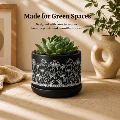 Image of Urban Upvan Decorative Terracotta Flower Shades Planter Pot for Home & Garden | Indoor Outdoor Flower Pot for Balcony, Living Room, Office & Table Decor (Pack of 1)