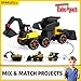 Stanley Jr Take Apart Front Loader Kit for Kids TT002-SY: Children’s 25 Piece Yellow STEM Construction Toy with Figure, Screwdriver, Bolts for Ages 3+