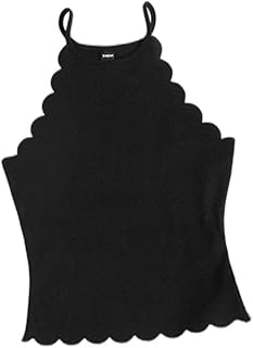 SHEIN Unity Scallop Edge Halter Top