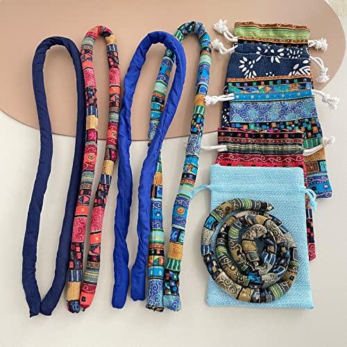 Frdtluthw Hair Ties Dreadlock Accessories, Swirl Hair Tie Spiral Lock Ponytail Holders For Women Girls(Red Pattern) #TOP5