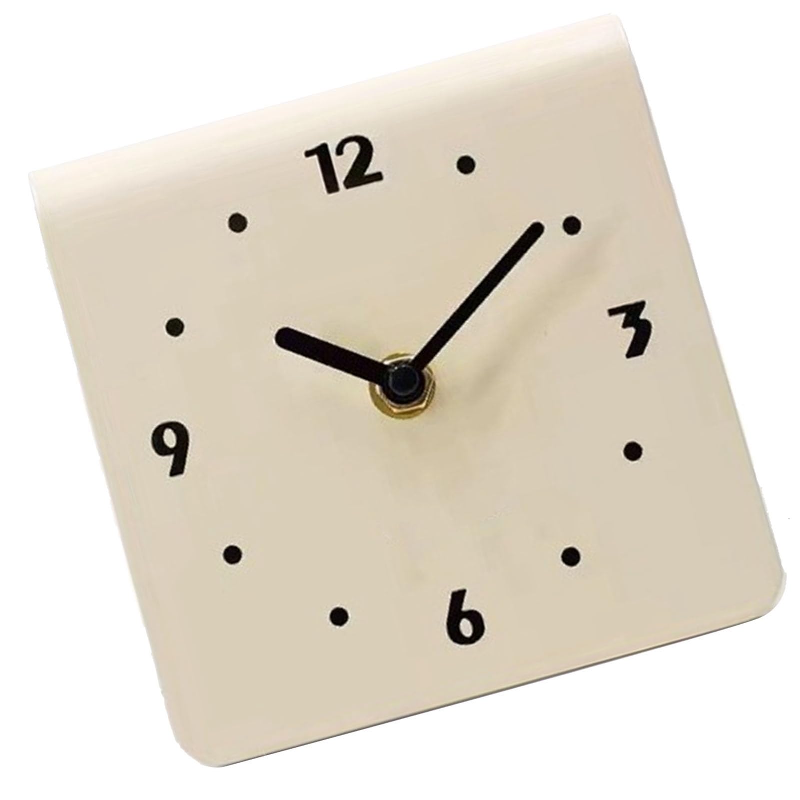 Hidyliu Orologio da Tavolo Orologio da Tavolo Moderno in Metallo con Movimento Silenzioso per Soggiorno, Camera da Letto, Decorazioni per la Casa (#2)