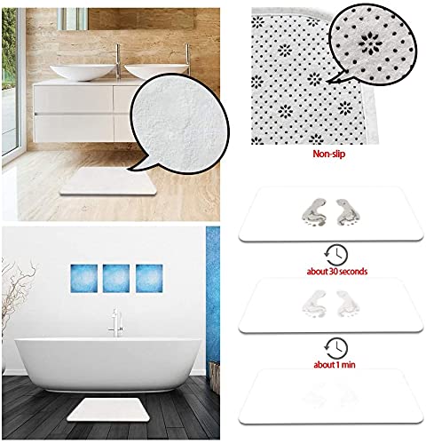 Xhceoh Dog Paw Print Bath Mat/Rug Black White Red Cat Kitten Footprint Pet Lover Cute Animal Claw Cartoon Modern Memory Foam Plush Rugs For Home Bathroom Bedroom Kitchen, 29.5" X 18" #TOP3