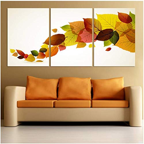 Peinture nature morte feuilles de qualité supérieure impression d'art HD sur toile 50x70cm