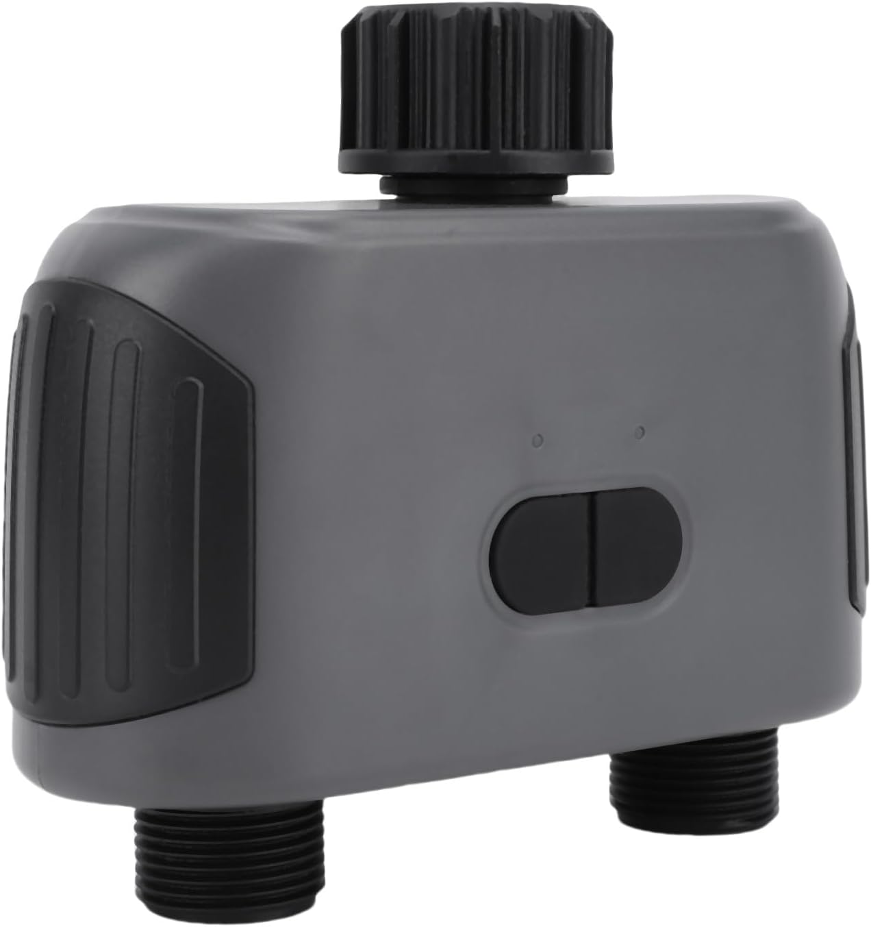 Bluetooth Irrigation Timer, 2 Outlets Smart Water Valve Controller with Adjustable Watering Program and Weather Delay, for Drip and Sprinkler Irrigation Systems