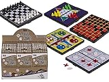 Schach, Ludo, Dame, Halma und Drei gewinnt