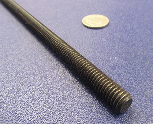 Black Oxide Grade B7 Steel Fully Threaded Rod 3/8"-16 x 48.00 Length 1 Pc.