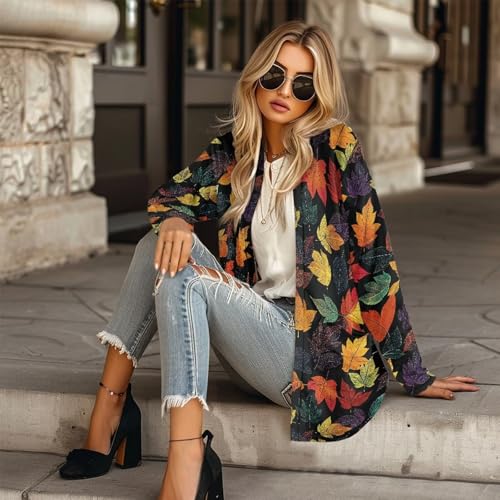 Women's Open Front Lightweight Cardigan Sweater Casual Long Coatigan Sweater Lady Jacket Coat Fall Outerwear S-2XL4