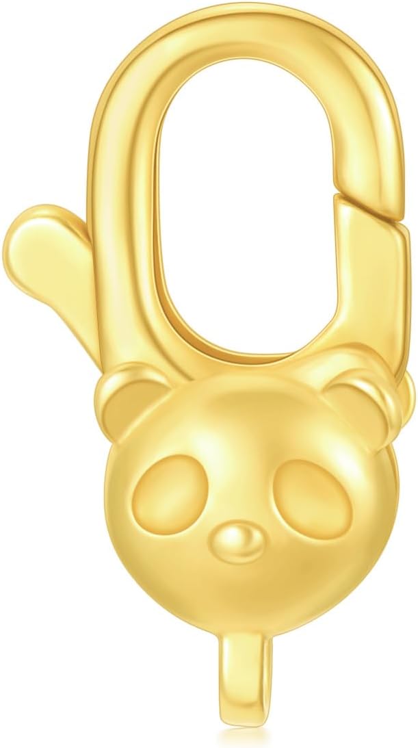 14K Yellow Gold Clasp for DIY Necklace Bracelet Jewelry Making, Lobster Clasp Extender Necklace Clasp Connector Bracelet Extension(Style 6) - Image 2