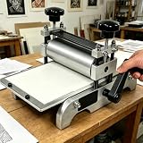 Troqullium Pressa for Incisione Professionale, con Piattaforma 31x17cm, Altezza del Rullo Regolabile e Materiale in Lega di Alluminio, for Stampa calcografica e in Rilievo