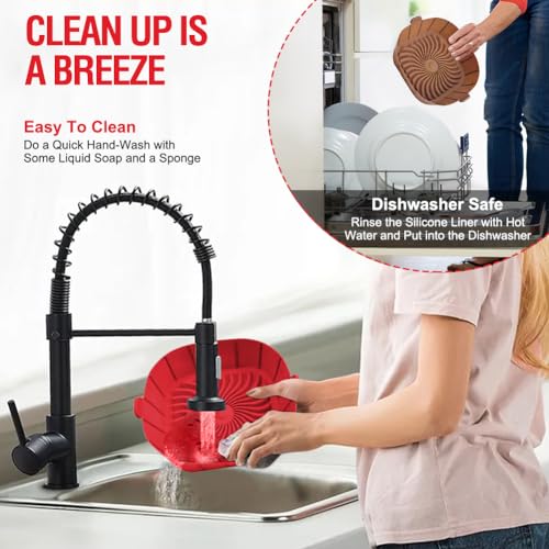 image for Xabzhzn Air Fryer Silicone Liners for 2 to 3 QT Small Air Fryers, 2 Pa