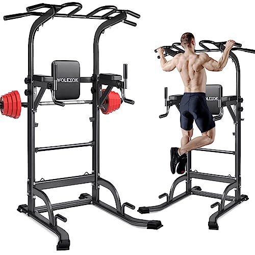 懸垂マシン 【7in1多機能・改良バー・耐荷重200kg】 チンニングスタンド 高度11段調節可能 Wolfyok fitness...