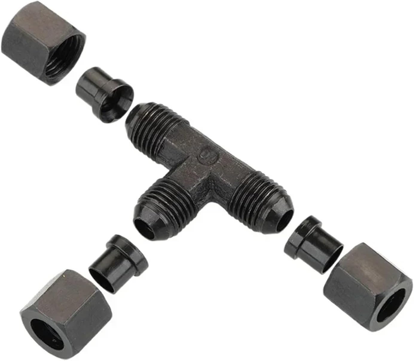 1pcs 4 6 8 10 12 14 mm Tube Flare Union Hydraulic Carbon steel Fitting Oil