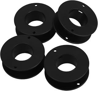 4pcs Black Plastic Bobbins for Wire Winding and Storage