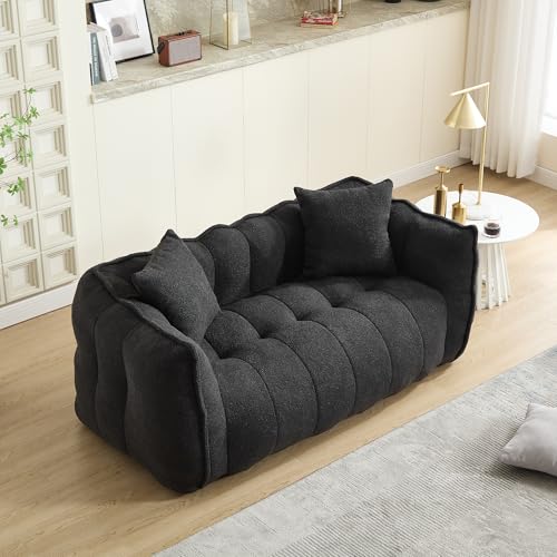 Soft beanbag Chair with high Resilience Foam for Two People. The Comfortable Square Recliner Sofa is Ideal for Family Members and Friends Engaged in Games, Reading, Watching TV - Image 3