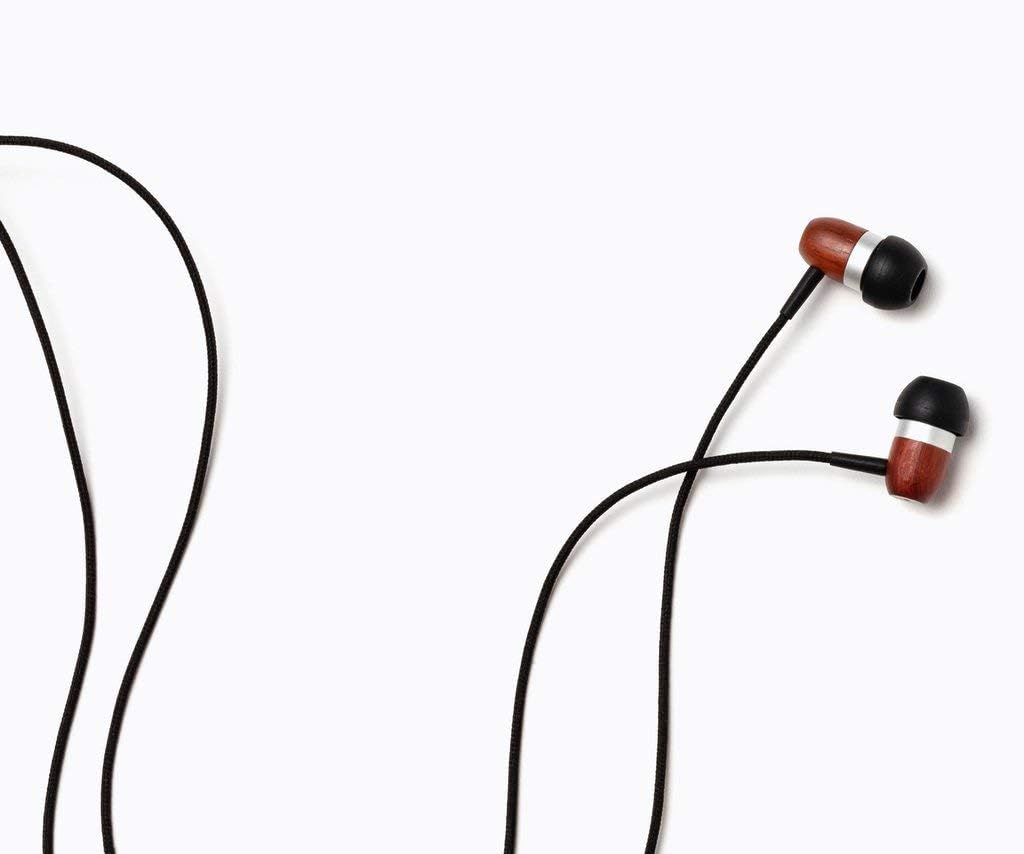 Symphonized Premium Wooden Earphones Wired (3.5mm Jack) Deep Bass Sound, 3D Sound, Microphone Volume Control, 90% Noise Cancelling Earphones for Android image 4