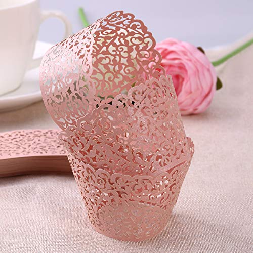 Emballage cupcake rose Tinksky pour masquer les moules de cuisson ternes