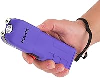 Vista 3 de Police Stun Gun Burn Pepper Spray Combo Mujeres Hombres Autodefensa - 928 Morado