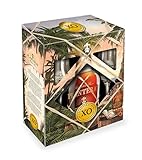 Planteray Rum Xo 20th Anniversary, 700ml, Note Fruttate e Floreali, Rum Scuro Artigianale Invecchiato 20 Anni fra i Caraibi e la Francia, Rum Confezione Regalo con Bicchieri da Degustazione, 40% Vol