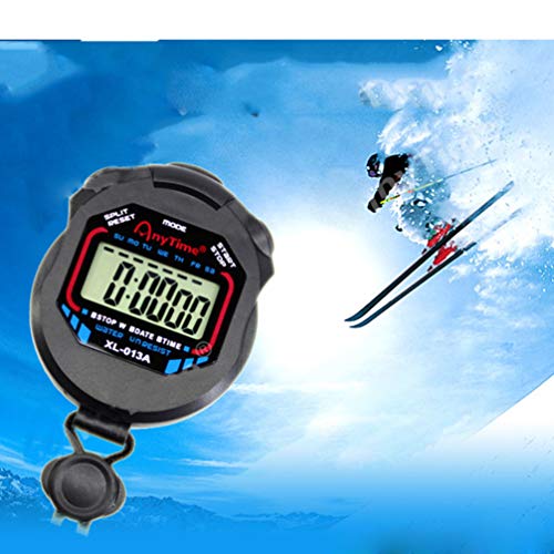 Cronômetro digital Besportble com visor LCD e alarme temporizador para futebol, basquete, corrida, n