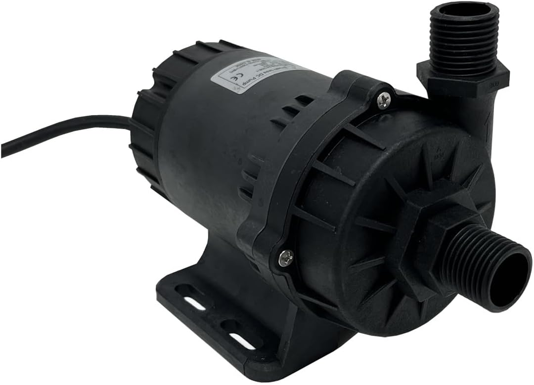 SHYSKY Powerful 24V 120W Micro Brushless DC Water Pump DC60E-24120S-1, Submersible Water Pump, Lift 39ft Flow 1003GPH, Low Noise, For Industrial, Yacht Cooling Circulation, No Self-Priming