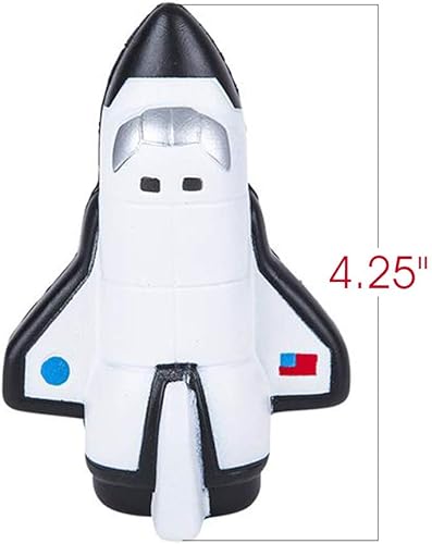 Miniatura 3 de ArtCreativity Squish Space Shuttle - Juego de 2, juguetes para aliviar el estrés con temática espacial exprimible de 4.75 pulgadas para niños,
