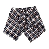 REITINGE Falda de dobladillo para niños, cómoda y transpirable, tela de poliéster, vestido de moda para niñas de 2 años en adelante, ideal para jugar a cuadros, Azul oscuro café gri, Talla única