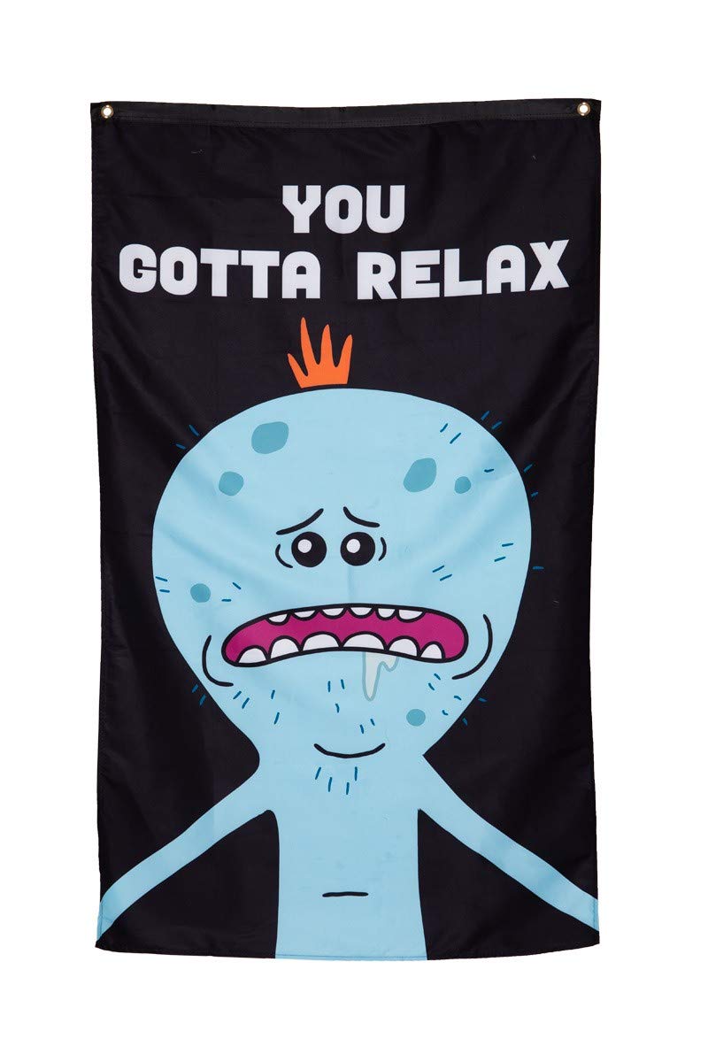 Calhoun Rick and Morty Indoor Wall Banner (30" by 50") (Meeseeks)