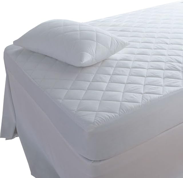Highliving Quilted Mattress Protector, Extra Deep, All Sizes - Pillow Protector Pair (48 × 74 cm)