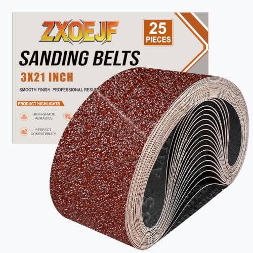 ZXOEJF 3 x 21 Inch Sanding Belts