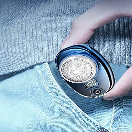 Mini Electric Razor For Men, New Upgrade Electric Shaver, Pocket Size Portable Usb Rechargeable Waterproof Shavers Easy One-Button Use Suitable For Home,Car,Travel Gifts For Father's Day Boys #TOP3