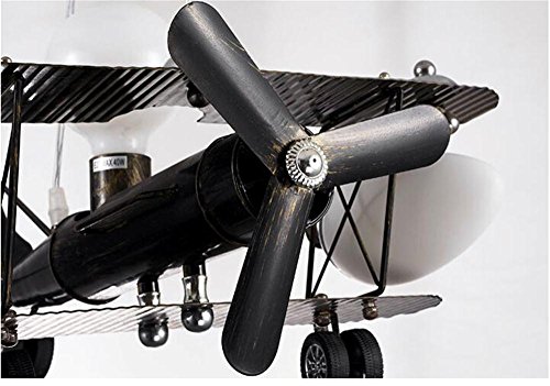 Li@ American Retro Children's Aircraft Chandeliers, Personalized Creative Boy Room Led Lights Home Lighting #TOP5
