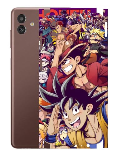 Image of AtOdds - Samsung Galaxy M13 (5G) Mobile Back Skin Sticker - Lamination - Rear Screen Guard Protector Film Wrap (Coverage - Back+Camera+Sides) (Design - Anime 5)