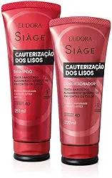 Eudora Kit Siàge Cauterização dos Lisos: Shampoo 250ml + Condicionador 200ml