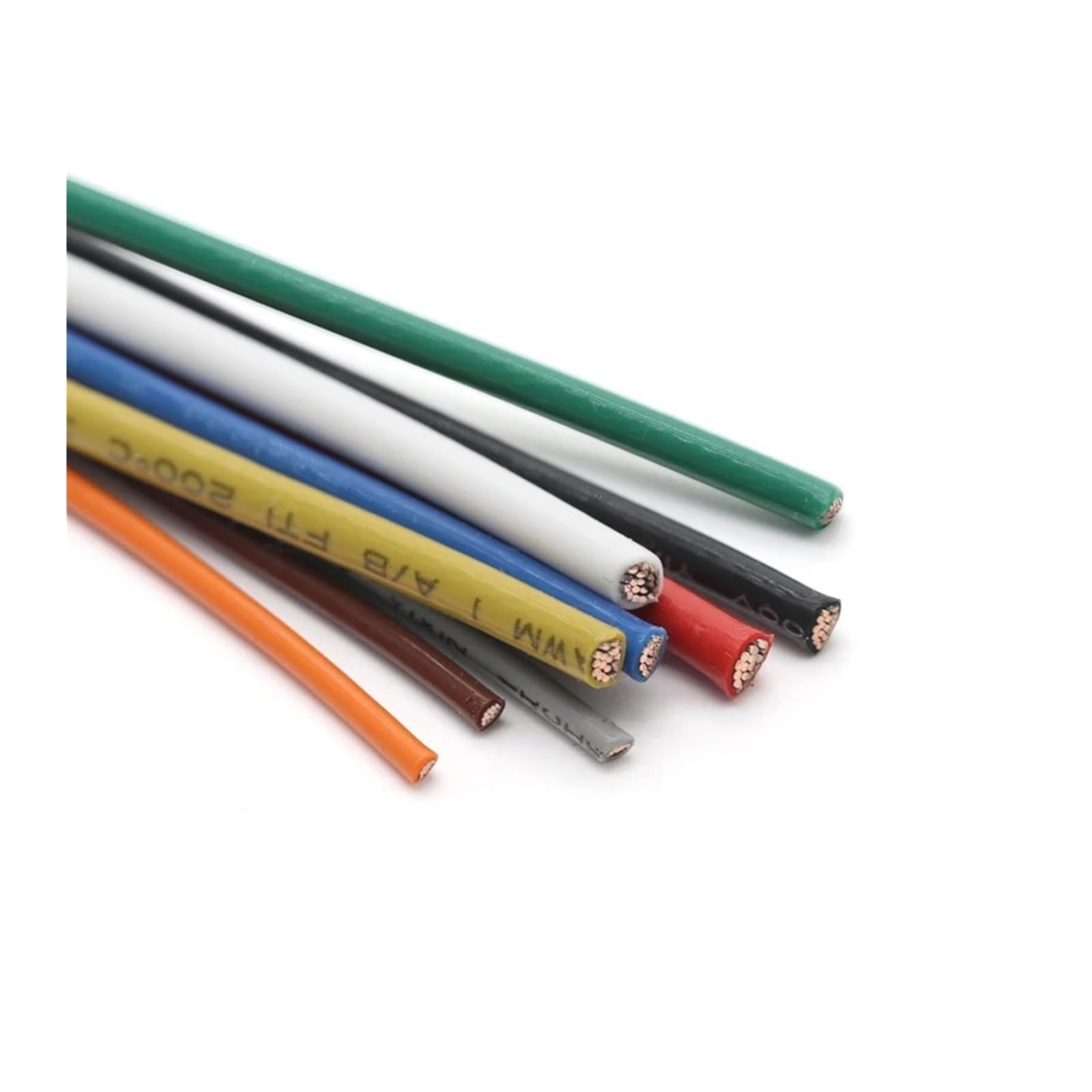 Cable Electrónico De Alta Temperatura con Aislamiento Plástico UL1332, Alambre Cobre PTFE 2/10m, 18/16/14AWG(Red,10 m 14AWG)