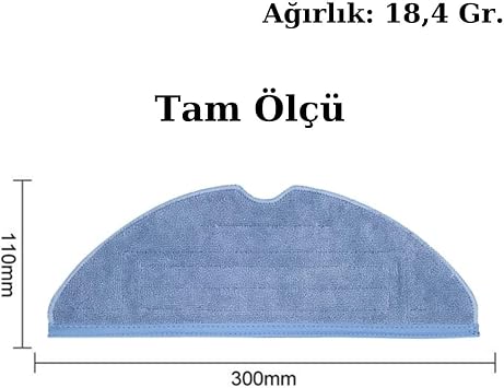 robotyedek S8, S8+, S8 Pro Ultra ile Uyumlu Yedek Fırça Hepa Filtre Mop Seti-12 Parça