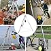 WEBUEP Industrial Rescue Tripod - 1200LBS Capacity Aluminum Hoist Tripod with Anti-Fall Self-Locking System, for Narrow Space Lifting & Emergency Retrieval, Manned Safety Equipment