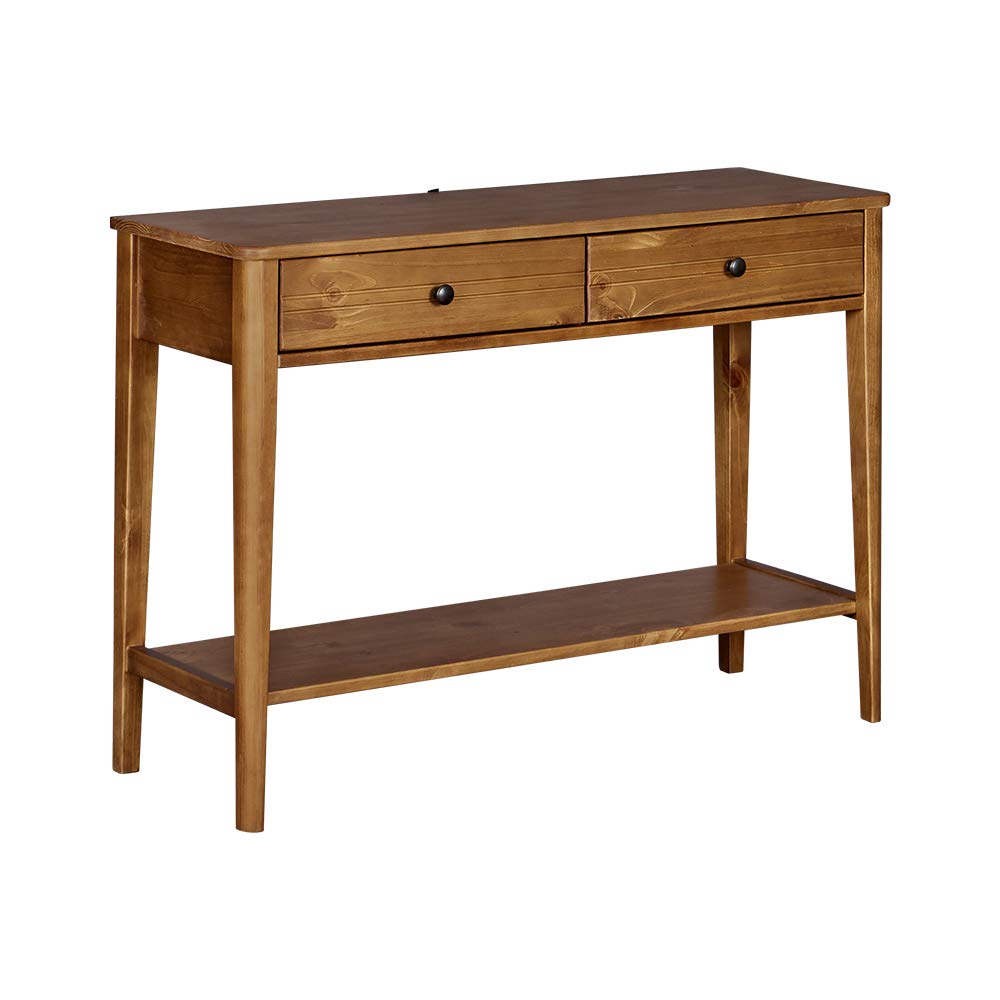 Buy MUSEHOMEINC California MidCentury Solid Wood 2Tier Console Table